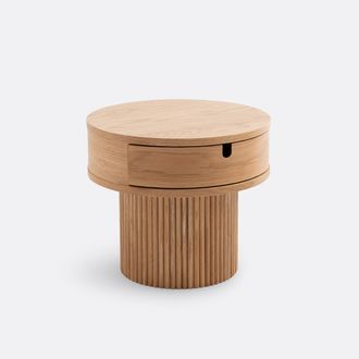 La Redoute Interieurs Nachtkastje met 1 lade en geribbelde poot, Tamita