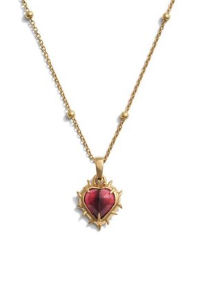Awe Inspired Heart of Thorns Pendant Necklace in 14K Gold Vermeil at Nordstrom