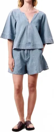 FRNCH Womens Citrine Top In Blue