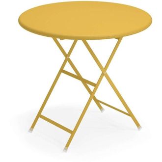 Emu Arc En Ciel Tavolo Tondo Pieghevole &Oslash;80 Giallo Curry Ral 1005 (62)