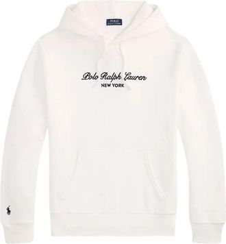 Polo Ralph Lauren Hoodie met logo-borduring - Heren - Hoodies - Wit - S - Katoen - Hoodies & sweatvesten