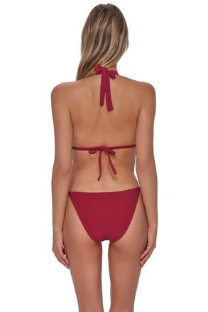 Swim Systems McKenna Tie Side Bikini Swim Bottoms in Cherry Pie Scrunch at Nordstrom, Size X-Large