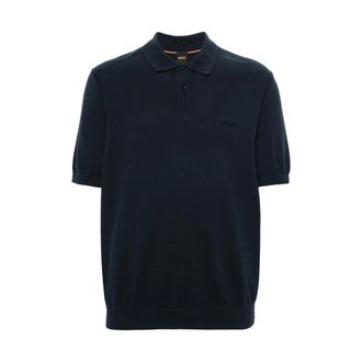 HUGO BOSS Heren, Tops, Blauw, Maat: S Katoen