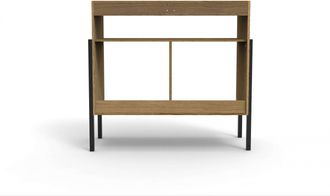 ANDAS Sideboard »Finton« Kommode mit 3 offenen Fächern, Korpuss aus massiver Eiche