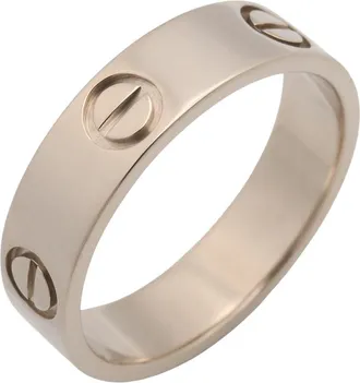 Cartier Silver White Gold (18K) Band Ring (Pre-Owned)