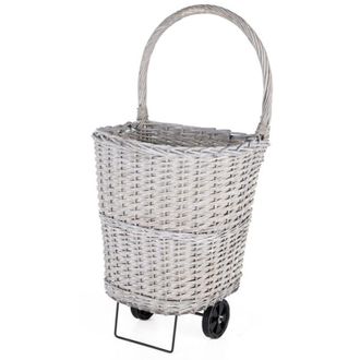 Somagic Carro Para Troncos De Mimbre Y Acero - Somagic