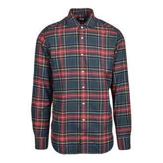 Carrel Flanellen hemd - Heren - Casual Overhemden - Veelkleurig - 2XS - Katoen - Overhemden