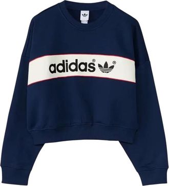 adidas Felpa girocollo adiSignature NY - - Sport - Donna - Blu - XS