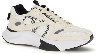 Valentino Garavani Mens Demivee Mesh And Suede Sneakers Bia-Bia-Grigio C-Nero-Bianco-Ne-Ne Upper: Fabric; Sole: Rubber Bia/bia/grigio C/nero/bianco-ne-ne