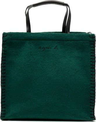 ★TOUT Y EST★ Agnes Bag Tote and Shoulder Bag Green ULB034 light green leather shoulder bag with twist-lock fastener