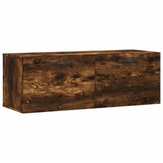 vidaXL Mobile a Parete Rovere Fumo 100x36,5x35 cm in Legno Multistrato - Vidaxl