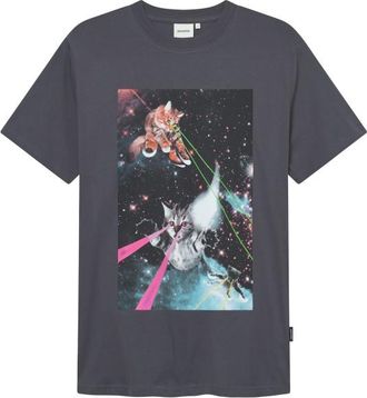 Dedicated T-Shirt Stockholm Lazer Cats T-Shirt f&uuml;r Herren | blau