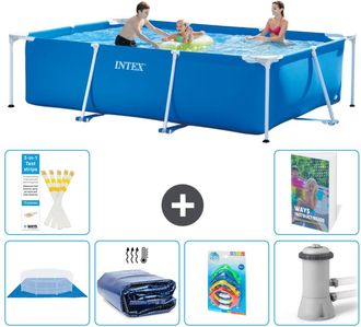Intex Piscina Con Estructura Rectangular - 300x200x75 Cm - 7-piezas S46