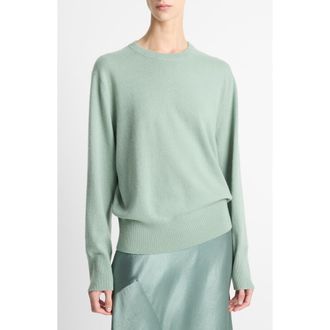 Vince Crewneck Cashmere Sweater in Pistacchi at Nordstrom Rack, Size Medium