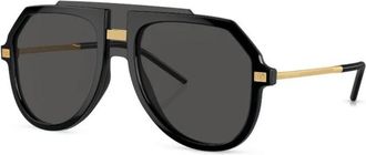 Dolce & Gabbana Dg 6195 50187 Zonnebrillen - Heren - Zonnebrillen - Zwart - 45 MM - Accessoires