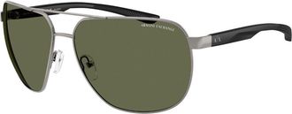 A|X Armani Exchange AX2047S Polarized 60689A Mens Sunglasses Gunmetal Size 63