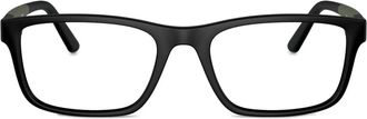 Polo Ralph Lauren rectangle-frame glasses - Black