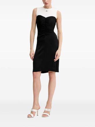 Karl Lagerfeld ruching-detail sleeveless dress - Black