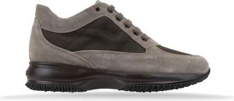 Hogan Su&egrave;de Veterschoenen voor dames - Dames - Sneakers - Grijs - 36 1/2 EU - Su&egrave;de - Schoenen