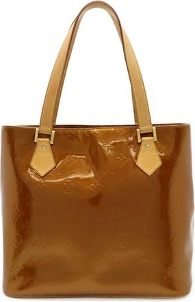 Louis Vuitton Bronze Leather Shoulder Bag Tote Bag (Pre-Owned)