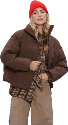 Moss Copenhagen Refron Jacket - Dames - Winterjassen - Bruin - L/Xl - Polyester - Jassen