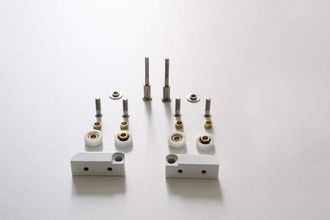 OEM Rueda Doble Para Puerta Corredera De Ducha Samo Ric1075 Blanco - Blanco