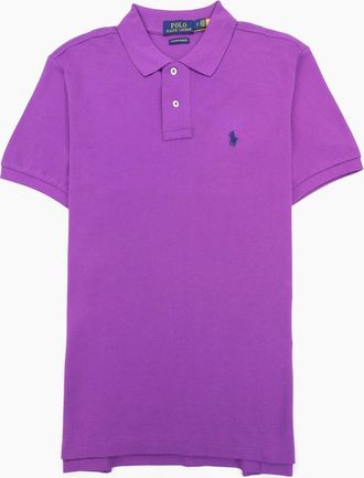 Polo Ralph Lauren Mens Polo Ralph Lauren Custom Slim Fit Polo Purple - Size: 38