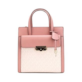 Chanel Pre-owned Cece Small North South Flap Tote Crossbody Bag - Dames - Pre-owned - Roze - Maat: ONE Size