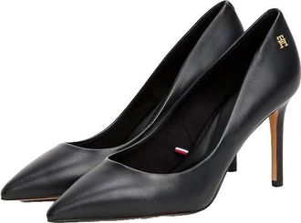 Tommy Hilfiger Essential Pointed Pump Heel Shoes UK 3.5 Black