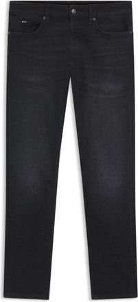 BOSS Delaware black slim-fit jeans in Italian-made denim