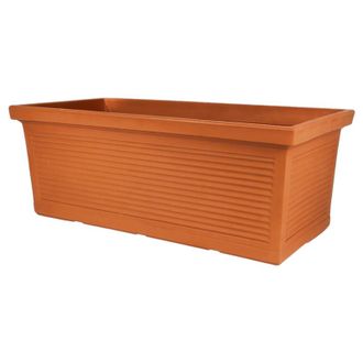Monacis Macetero Decorativo Cl&aacute;sico Tradicional De 80x40 Cm Y 34 Cm De Alto, Fabricado En Pol&iacute;mero De Terracota Resistente Para Plantas De Jard&iacute;n Y Terraza