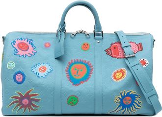 Louis Vuitton x Yayoi Kusama Borsone Keepall 50 - Blu
