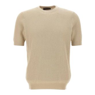 FILIPPO DE LAURENTIIS Truien & Vesten, Heren, Beige, L, Round-neck Truien