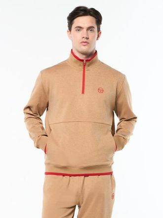 Sergio Tacchini Nuvola Quarter Zip in Bronze Brown at Nordstrom, Size Xxx-Large