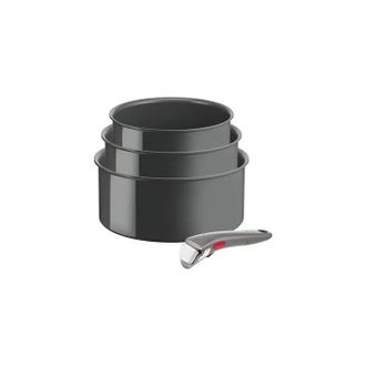 T-fal Ingenio Renew Set De Ollas Gris Aluminio Reciclado