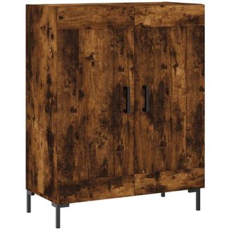 vidaXL Vidaxl - Aparador De Madera De Ingenier&iacute;a Roble Ahumado 69,5x34x90 Cm