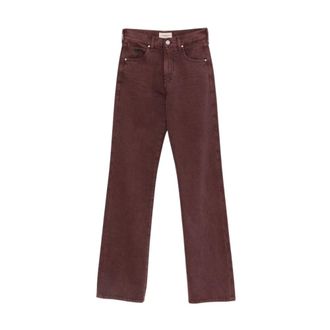 Jacob Cohen Rechte jeans - Dames - Jeans - Bruin - Maat: W26 Katoen