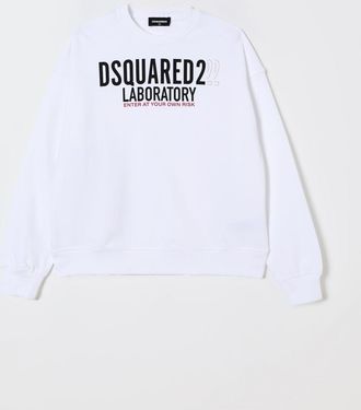 Dsquared2 Felpa a girocollo in cotone con logo Dsquared2