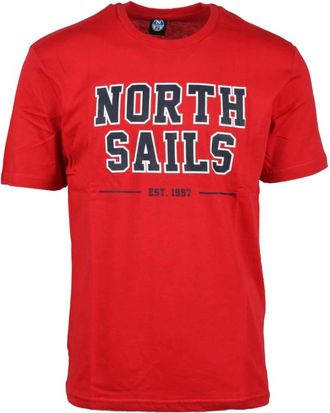 North Sails Tops, Heren, Rood, XL, Katoen, North Sails tshirt