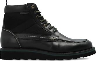 Paul Smith Curtis leren veterlaarzen - Zwart