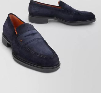 Santoni suede loafers