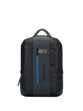 Piquadro laptop 15,6 backpack - unisex - Calf Leather/Polyester - One Size - Black