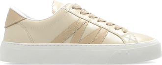 Moncler Monaco M lace-up sneakers - women - Leather - 38.5 - Neutrals