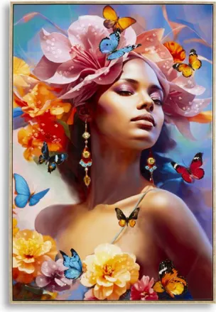 Mauro Ferretti Decorazione Da Parete Mauro Ferretti Ritratto Naturale Oro 62x92 Cm