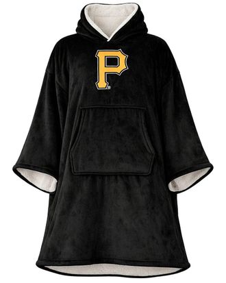 Pegasus Sports Pittsburgh Pirates Mlb Logo Hooded Fleece Blanket Poncho