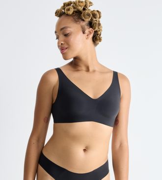 sloggi B&uuml;gelloser BH SLOGGI ZERO Feel 2.0 Soft bra, Damen, Gr. XL, N-Gr, schwarz, Single Jersey, Obermaterial: 76% Polyamid, 24% Elasthan, matt, unifarben, B