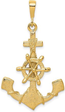 Diamond2Deal 10k Yellow Gold Anchor Charm