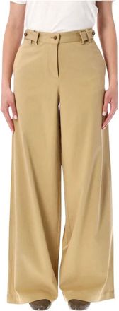 Sessun Wide Trousers, female, Beige, Size: XS Wesley Pant
