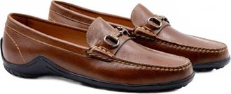 Martin Dingman Mens Bill Horse Bit Loafers In Burnt Cedar