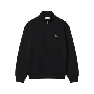 Lacoste Fleece sweatshirt met ritskraag - Heren - Sweatshirts & Hoodies - Zwart - Maat: 2XL Fleece